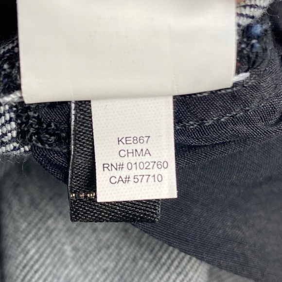 KATE SPADE Metallic Straight Leg Jean Pant Cropped Size 26 - Picture 8 of 10